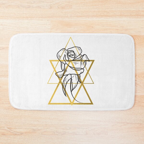 Item preview, Roses and Triangles Geometric Pattern designed and sold by Sweet-A-Dsignz.