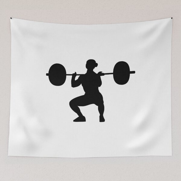 Artikelvorschau, Power Clean Silhouette - Weightlifting Girls entworfen und verkauft von HalpinDesign.