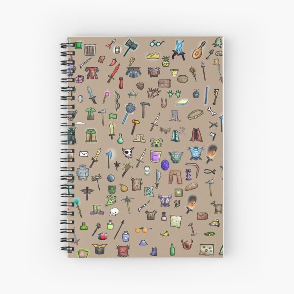 Spilled Bag of Holding Spiral Notebook
