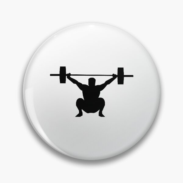 Artikelvorschau, Power Clean Silhouette - Weightlifting entworfen und verkauft von HalpinDesign.