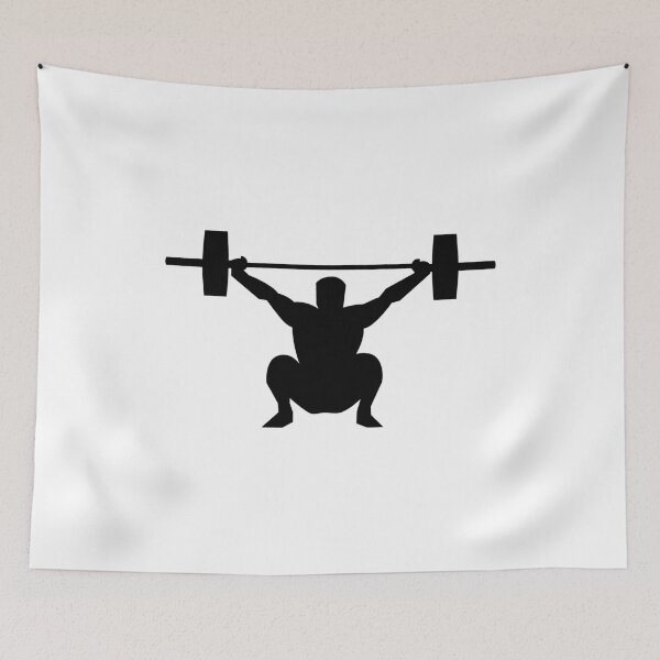 Item preview, Power Clean Silhouette - Weightlifting designed and sold by HalpinDesign.