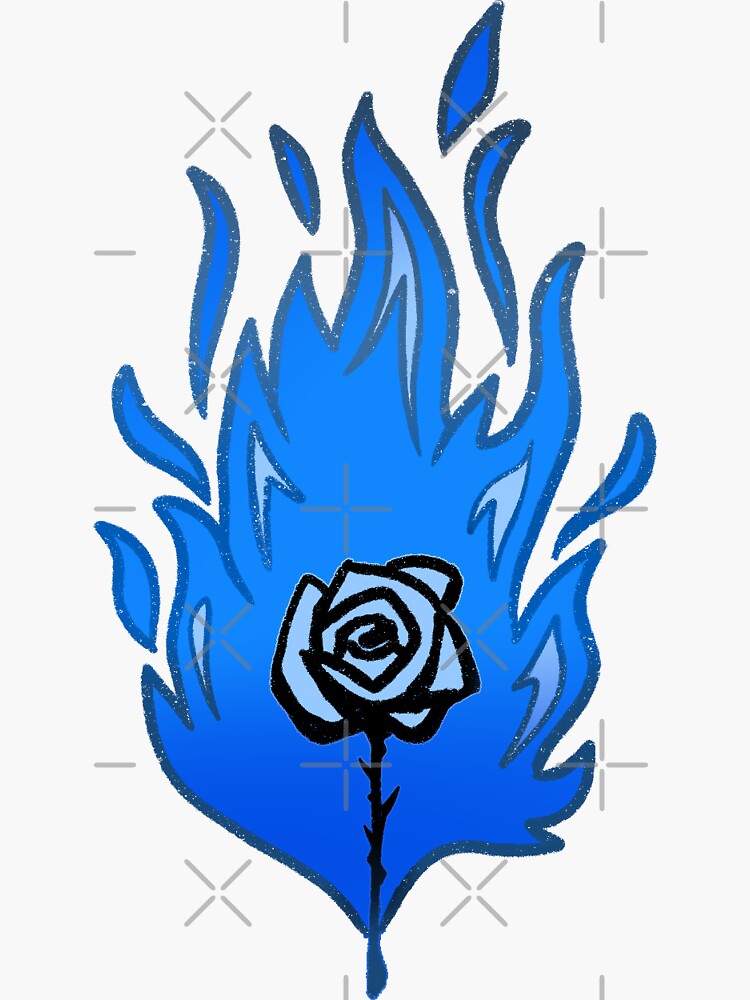 The Blue Flame Sticker For Sale By Neoverse Redbubble