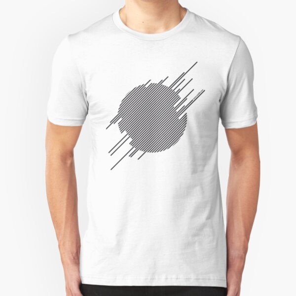 ABshapes in a disc Slim Fit T-Shirt