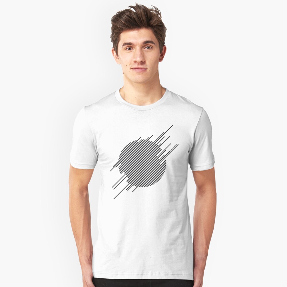 ABshapes in a disc Slim Fit T-Shirt