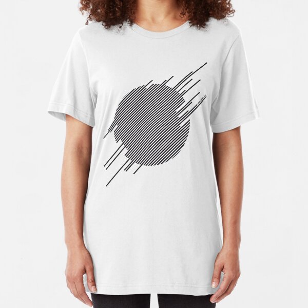 ABshapes in a disc Slim Fit T-Shirt