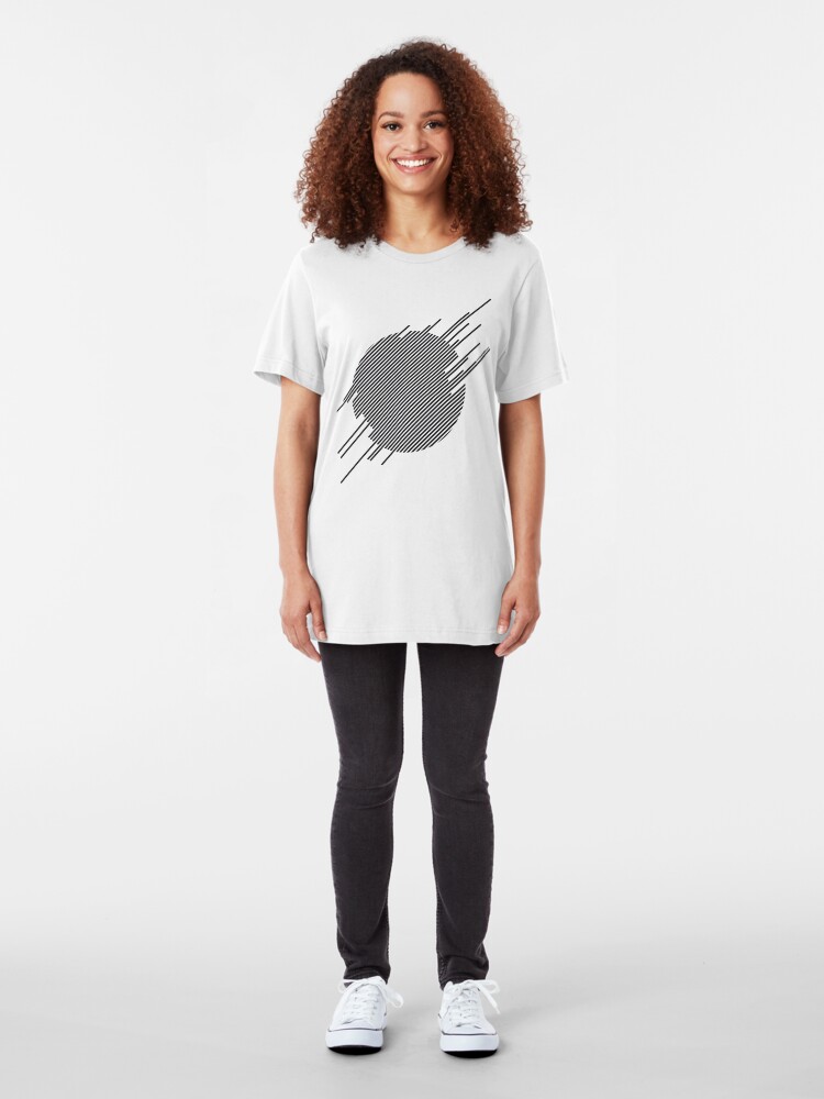 Alternate view of ABshapes in a disc Slim Fit T-Shirt