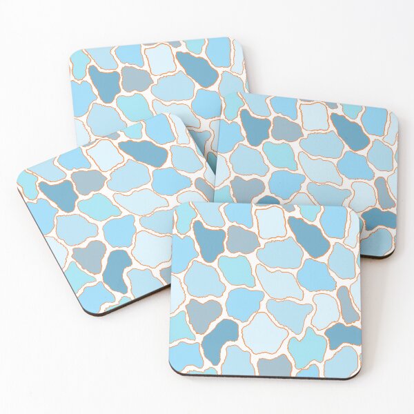 Item preview, DIGITAL TRENDS PASTEL BLUES giraffe print designed and sold by THE AMERICAN TEEVANGELIST.