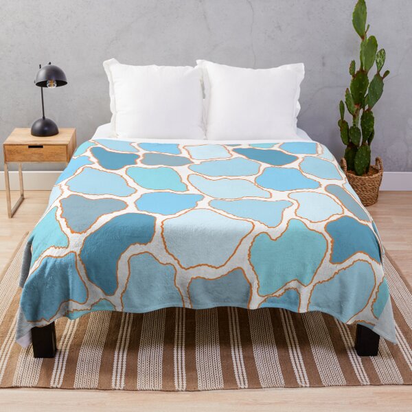 Item preview, DIGITAL TRENDS PASTEL BLUES giraffe print designed and sold by THE AMERICAN TEEVANGELIST.