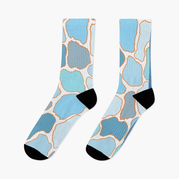 Item preview, DIGITAL TRENDS PASTEL BLUES giraffe print designed and sold by THE AMERICAN TEEVANGELIST.