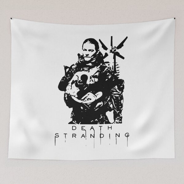 Item preview, black handsome death art stranding game for fans designed and sold by Fucboyday.