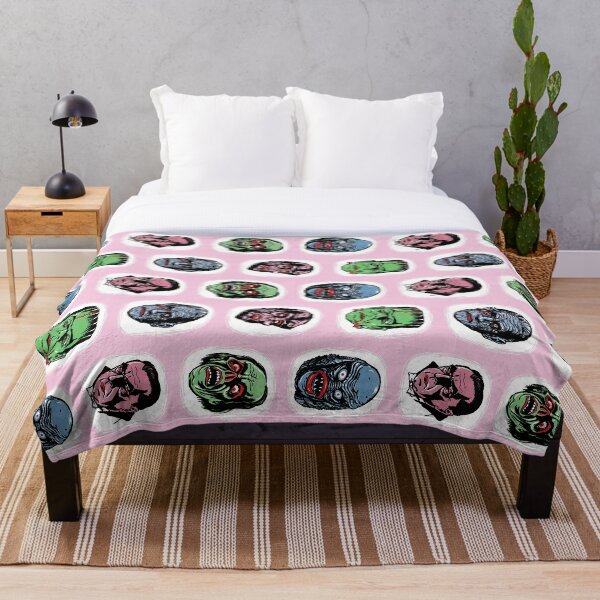 Item preview, Famous Monsters Blanket designed and sold by ManiYackMonster.