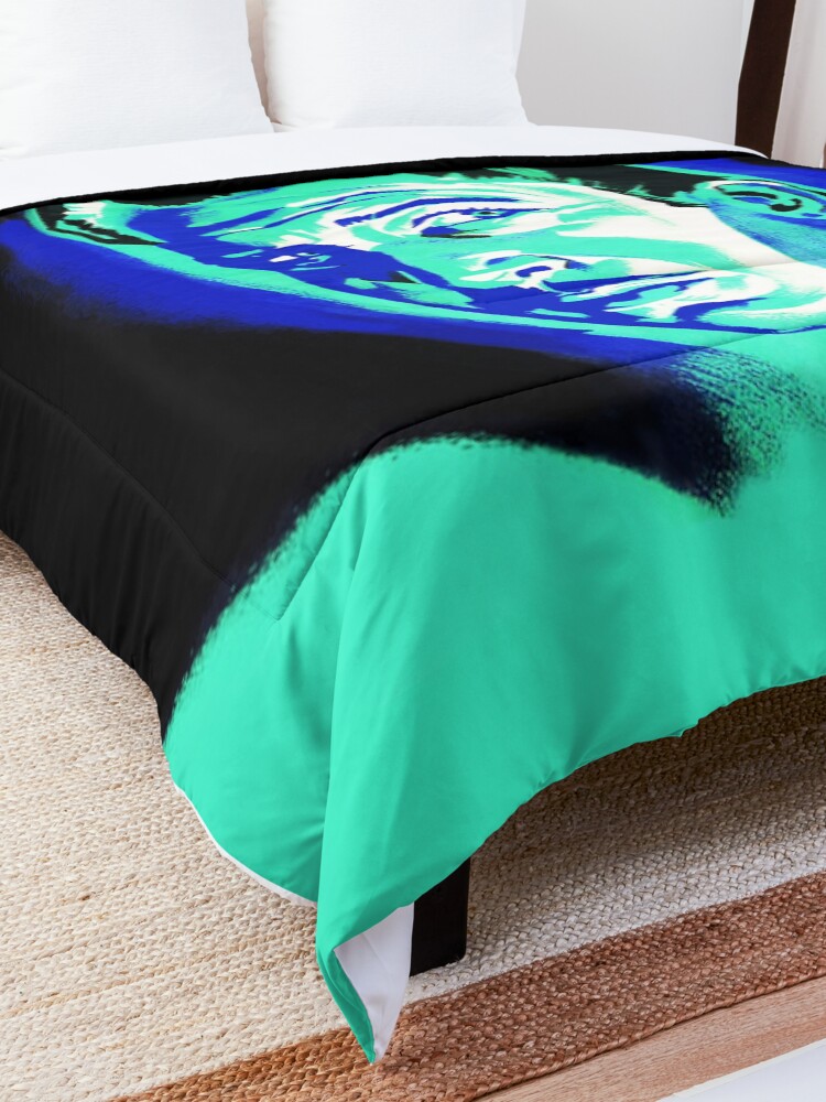 Alternate view of Vincent Price (Blue) Comforter
