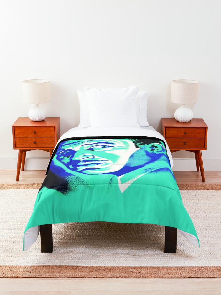 Alternate view of Vincent Price (Blue) Comforter