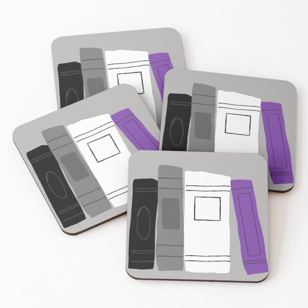 Item preview, Asexual Pride Books designed and sold by YANovelDesigns.