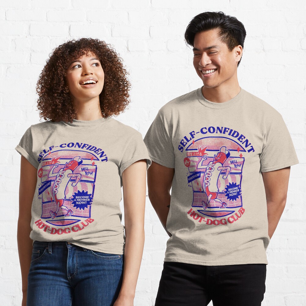 Self-Confident Hot-Dog Club Classic T-Shirt