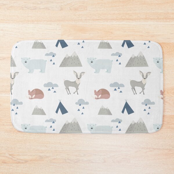 Item preview, Forest animals background with cute deer designed and sold by della95.