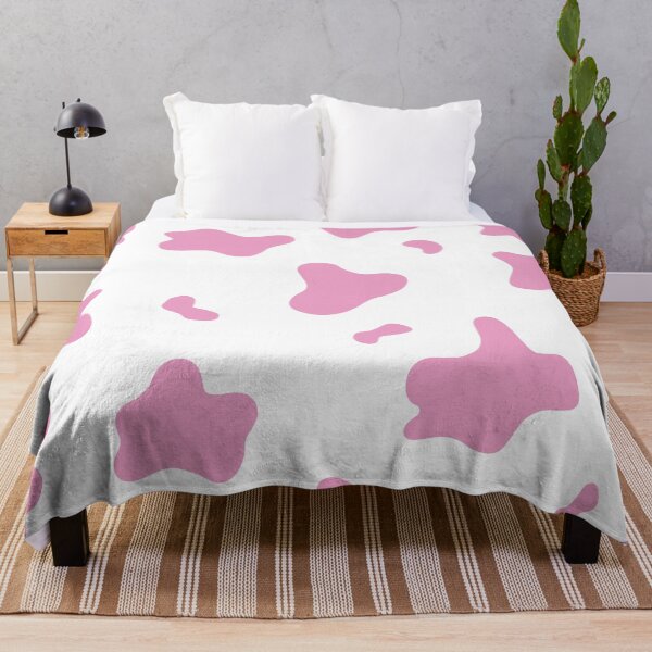 Item preview, Large cow print pale pink designed and sold by drabdoodles.