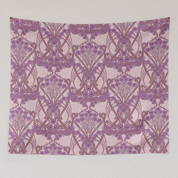 Item preview, Art Nouveau Garland in Mauve designed and sold by MeganSteer.