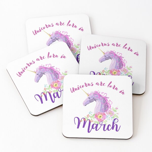 Item preview, Unicorns are born in March designed and sold by springbloomb.