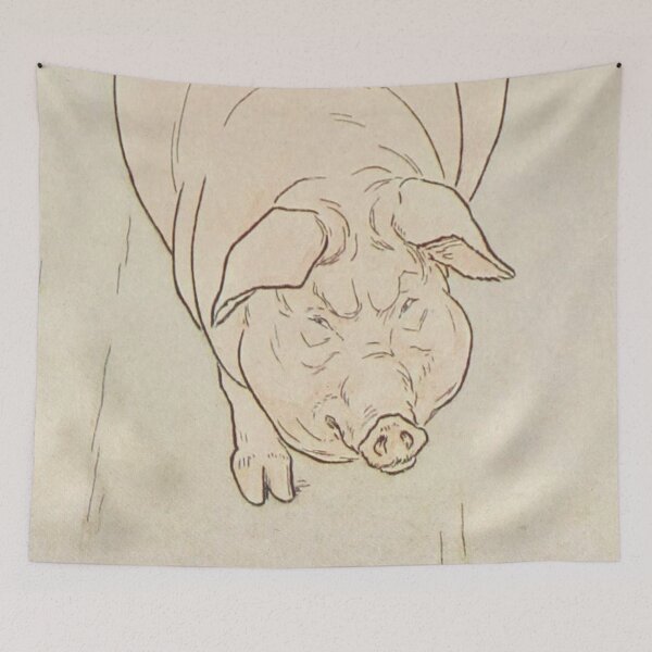 Item preview, Fat Hog, Antique Illustration, Grumpy Pig designed and sold by BeyondRecently.