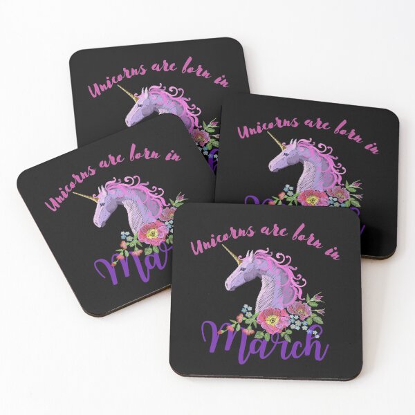Item preview, Unicorns are born in March designed and sold by springbloomb.