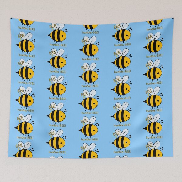 Item preview, BEE a Humble-BEE! (On Blue) designed and sold by PawsitiveMum.