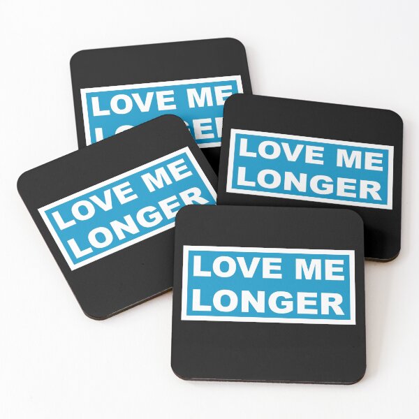 Item preview, Love Me Longer (Cyan And White) designed and sold by Graograman.