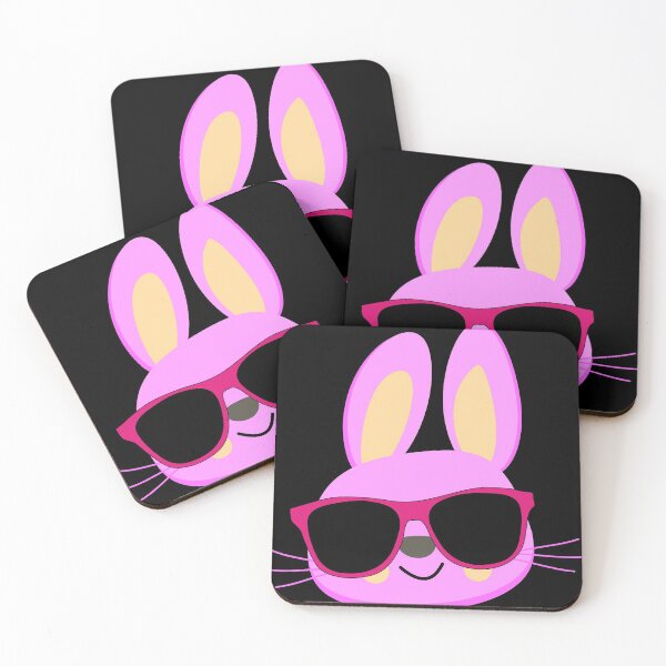 Item preview, Bunny With Glasses - Pink Glasses designed and sold by TKsTees.