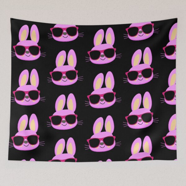 Item preview, Bunny With Glasses - Pink Glasses designed and sold by TKsTees.