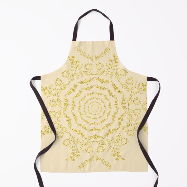 Aperçu de l'œuvre Mandala fleur crème et or 1 créée et vendue par Peace502.