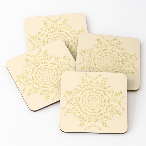 Item preview, Cream and Gold Flower Mandala 1 designed and sold by Peace502.