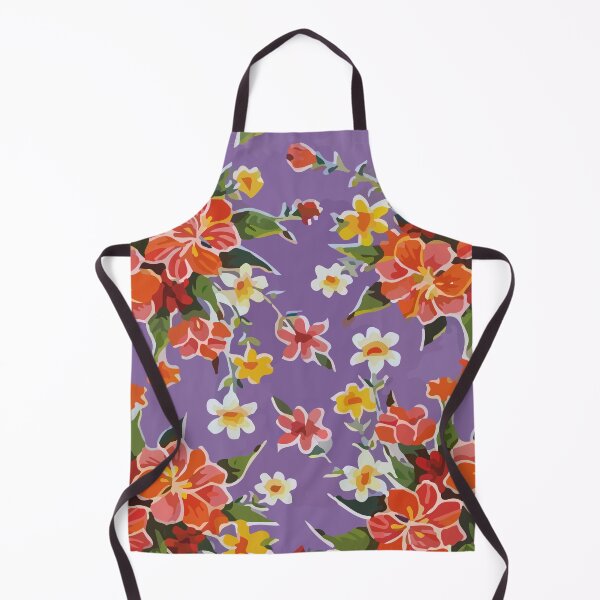 Item preview, Red flowers lilac mexican oilcloth designed and sold by T-Mex.