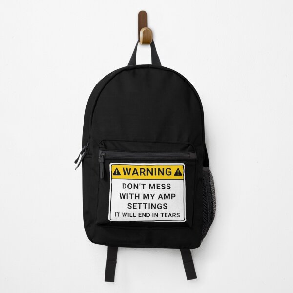 Item preview, Don't Mess with My Amp Settings. It will End in Tears - White WARNING SIGN designed and sold by GuitarSwitch.