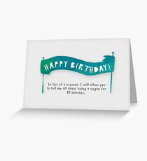 Happy Birthday - Vegan Greeting Card