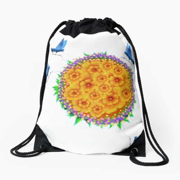 SEWING CIRCLE Drawstring Bag
