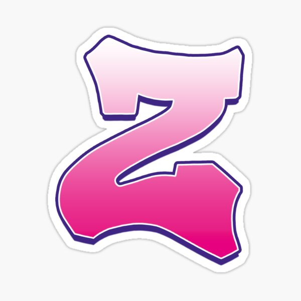 Letter Z Pink Sticker