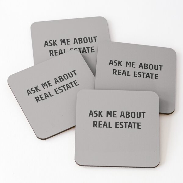 Item preview, Ask Me About Real Estate Design on Grey designed and sold by hunterivjohn.