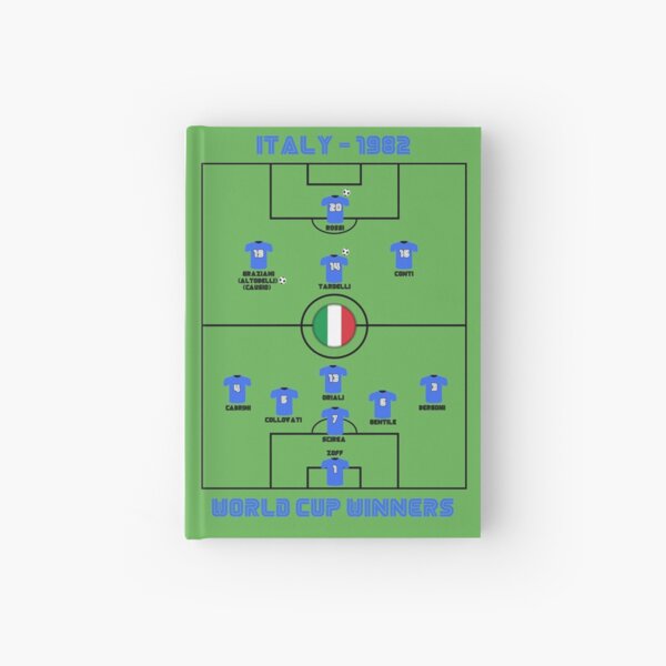 Équipe légendaire de la Coupe du monde d'Italie 1982 - Wear Football / Soccer History Carnet cartonné