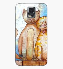 Funda/vinilo para Samsung Galaxy Cuddy Cats en la luz de la luna