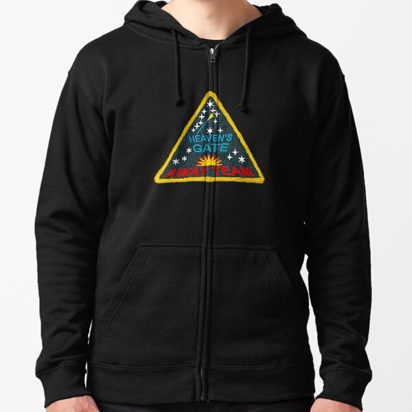 Faded Version / Heaven's Gate Cult #5 Away Team Patch Design T-Shirt Zipped Hoodie