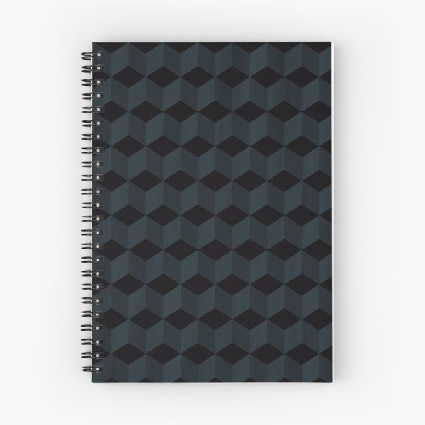 Item preview, Cube pattern modern dark blue black designed and sold by Susanna Schorr.
