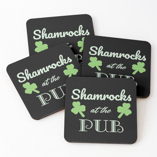 Item preview, Shamrocks at the Pub, St Patricks Day, Shamrock, Shamrocks, Green, Lucky, Luck of the Irish, Saint Patricks Day,  designed and sold by DAM Creative ⭐⭐⭐⭐⭐.