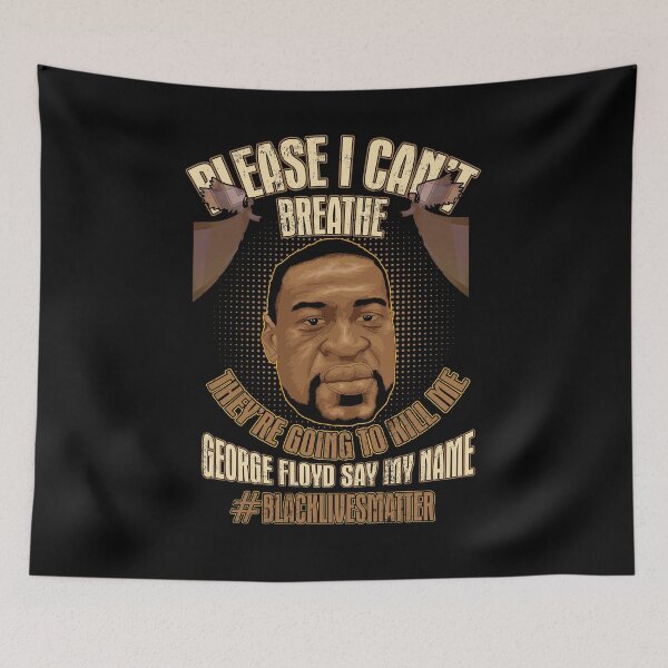 Item preview, I Can't Breathe Black Lives Matter Rip George designed and sold by BaseStore.