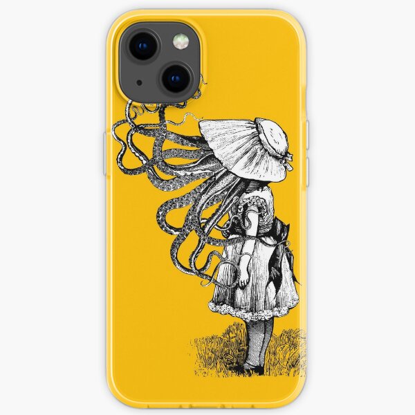 Victorian Squid faced girl iPhone Soft Case