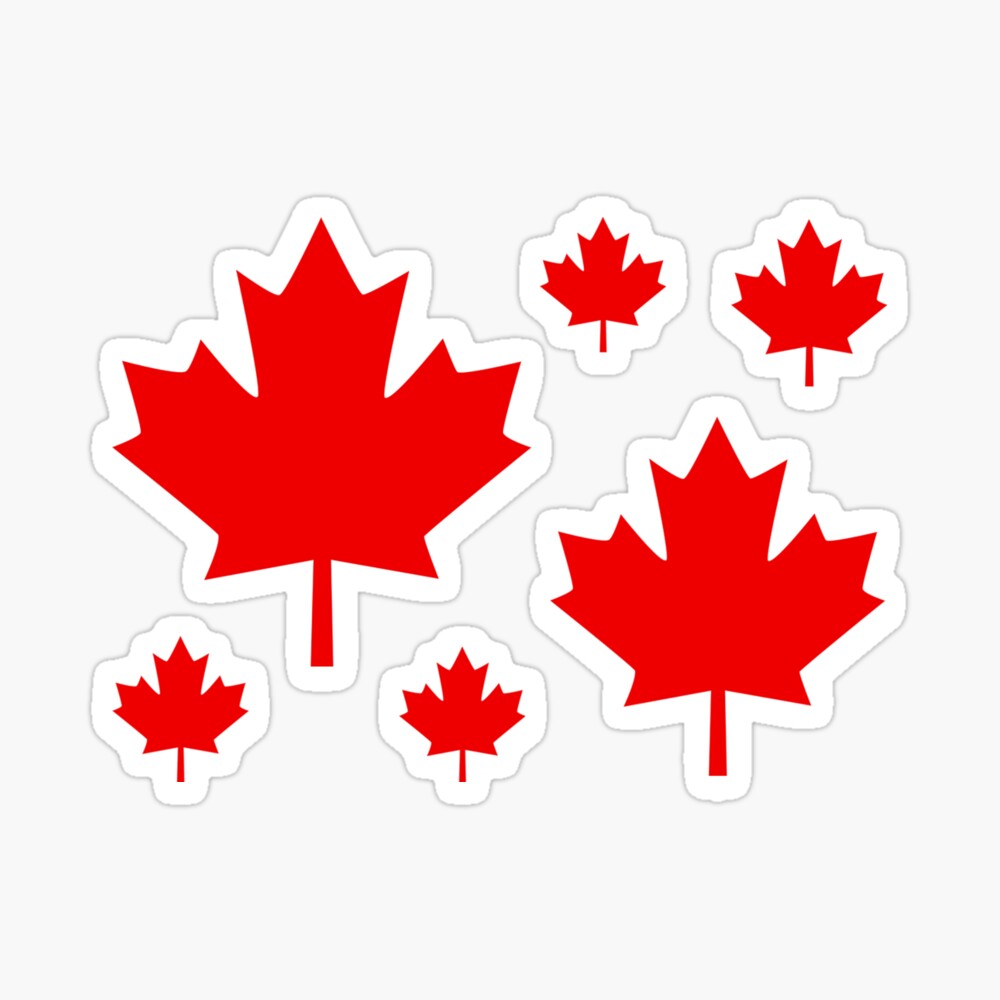 Canada Maple Leaf Flag Emblem Sticker