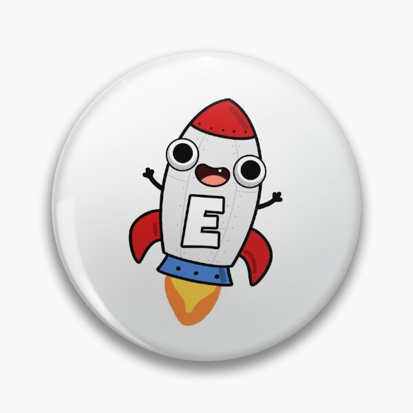 Artikelvorschau, Niedliche Weltraumrakete mit Monogramm E entworfen und verkauft von kidsmonogram.