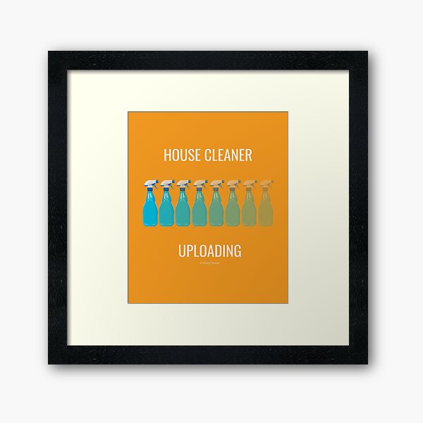 Item preview, House Cleaner Uploading Fun Spray Bottle Housekeeper Gifts designed and sold by SavvyCleaner.