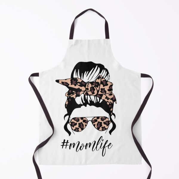 Item preview, Classy Mom Life with Leopard Pattern Shades & Cool Messy Bun designed and sold by glenn-designer.