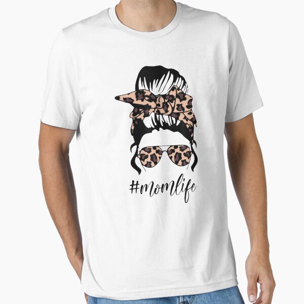 Artikel-Vorschau von Stilvolles Mama-Leben mit Sonnenbrille im Leopardenmuster und coolem Messy Bun, designt und verkauft von glenn-designer.