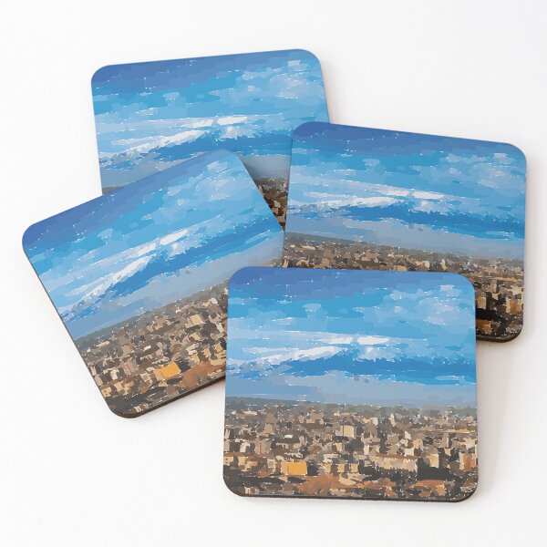 Item preview, Armenia - Yerevan Skyline Oil Painting Print designed and sold by JoyforU.